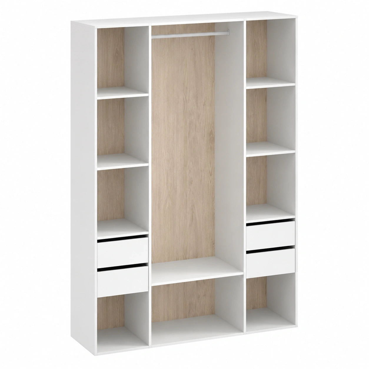 armoire-dressing-ouverte-avec-etageres-et-tiroirs-blancnaturel-ydnpdc5408nl