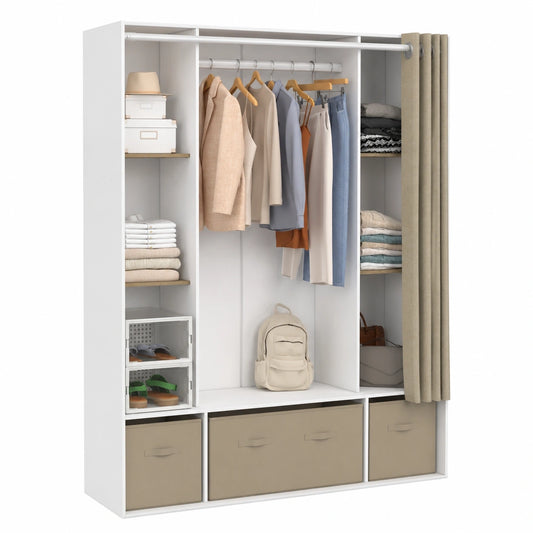 armoire-double-penderie-avec-etageres-et-rideau-taupe-rzofcr5590pj